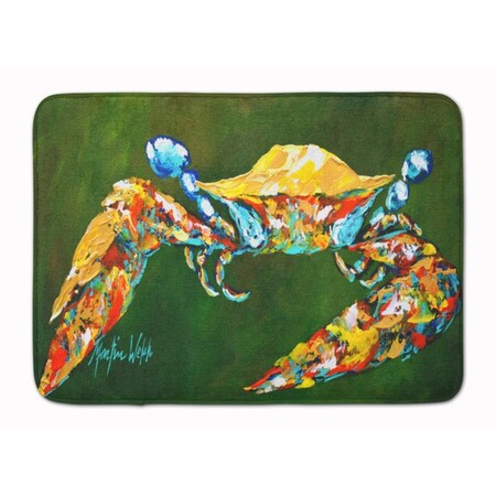 Carolines Treasures Go Green Crab Machine Washable Memory Foam Mat MW1157RUG